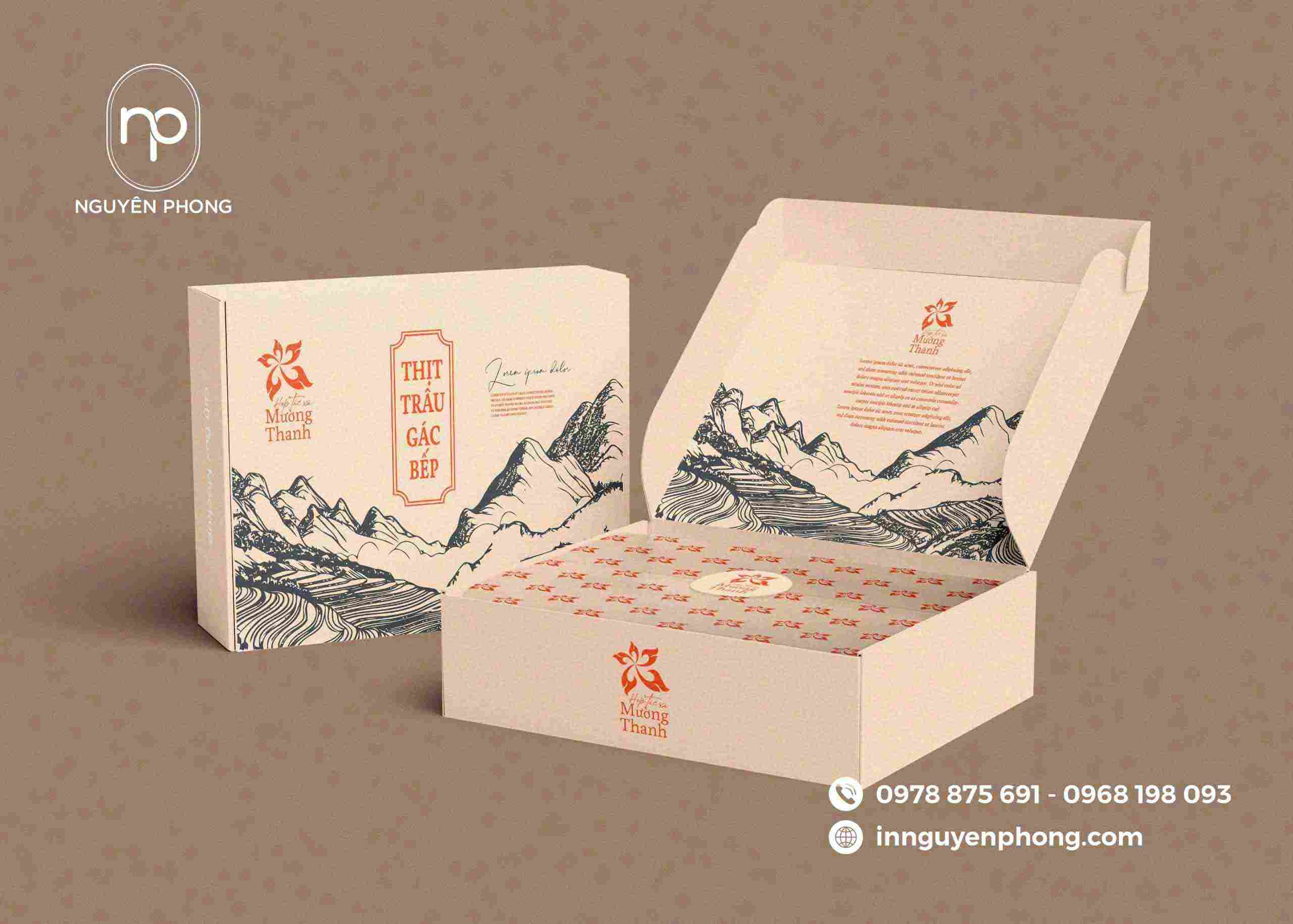 mẫu hộp giấy đơn giản 